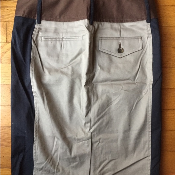 BCBG Pencil Skirt Block colors with back pockets - Picture 4 of 4