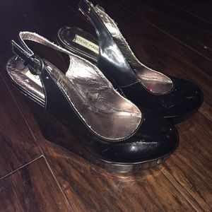 Black Steve Madden Wedges