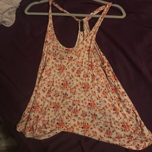 Open back floral crop top