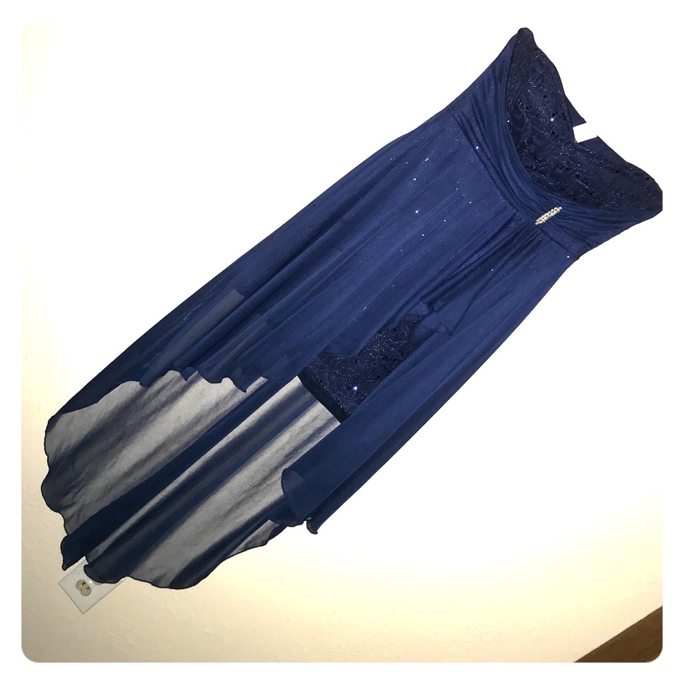 Navy blue prom dress