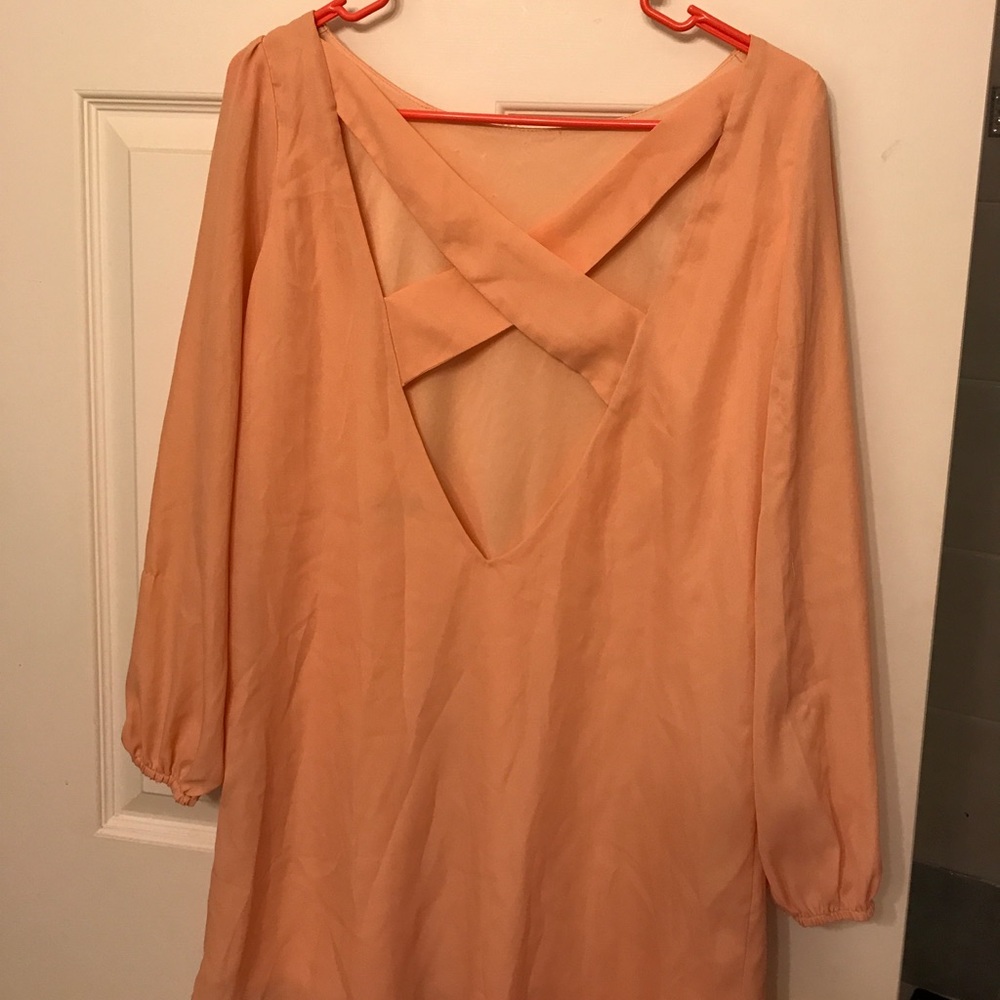 PEACH DRESS - Picture 1 of 2