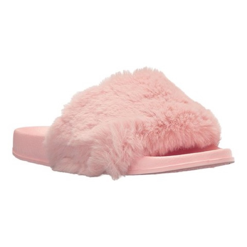 Last 1!! ✨2X HP✨Pink Fuzzy Slides - Picture 4 of 8