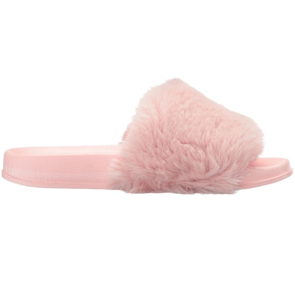 Last 1!! ✨2X HP✨Pink Fuzzy Slides - Picture 6 of 8