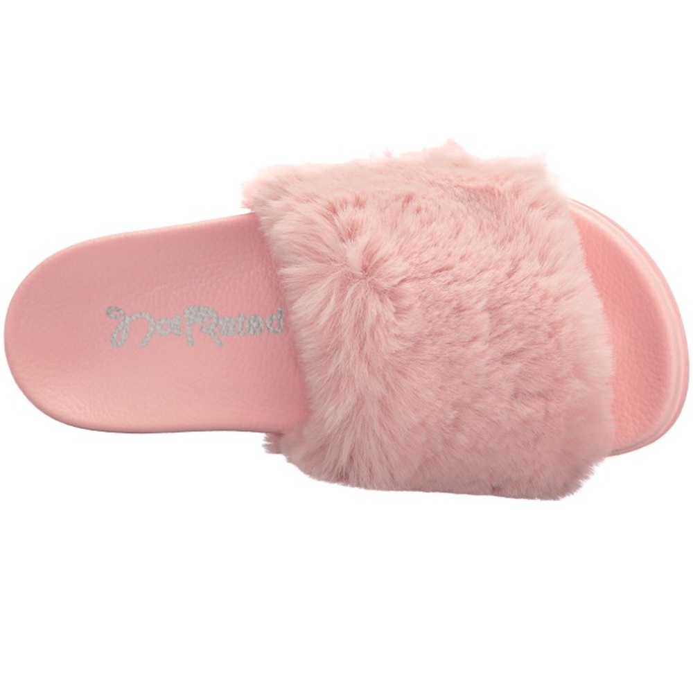 Last 1!! ✨2X HP✨Pink Fuzzy Slides - Picture 7 of 8
