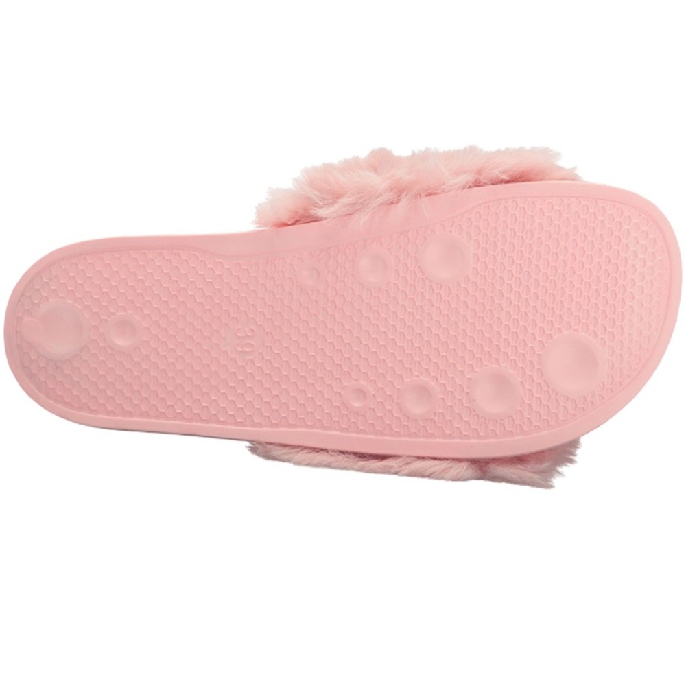 Last 1!! ✨2X HP✨Pink Fuzzy Slides - Picture 8 of 8