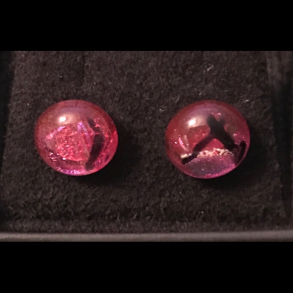 Pink earrings