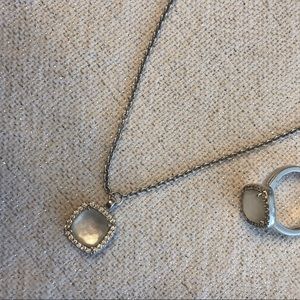Ti Sento Milano Ring Size 56 and Necklace