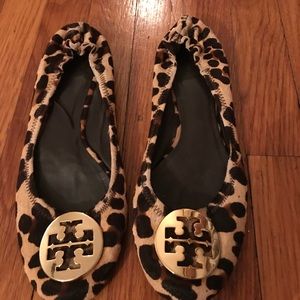 Tory Burch animal print flats