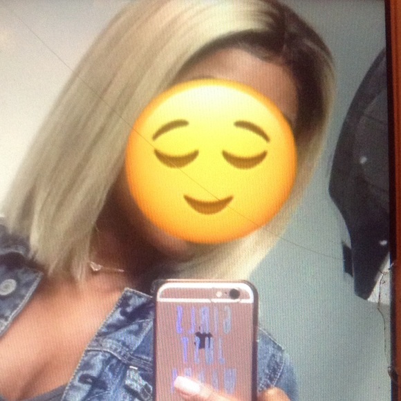Blonde w| black roots full lace wig (new) main image 5