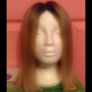 Blonde w| black roots full lace wig (new)