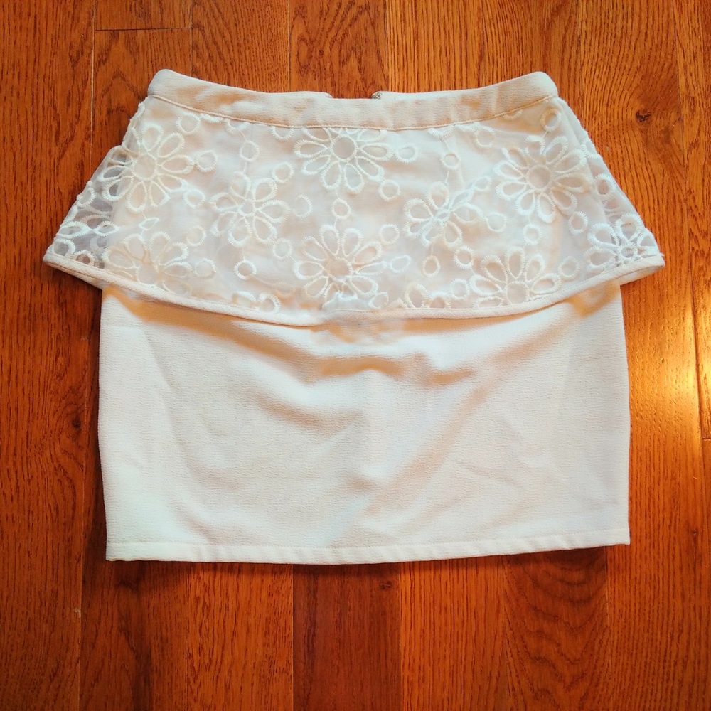 SugarLips White Mini Skirt