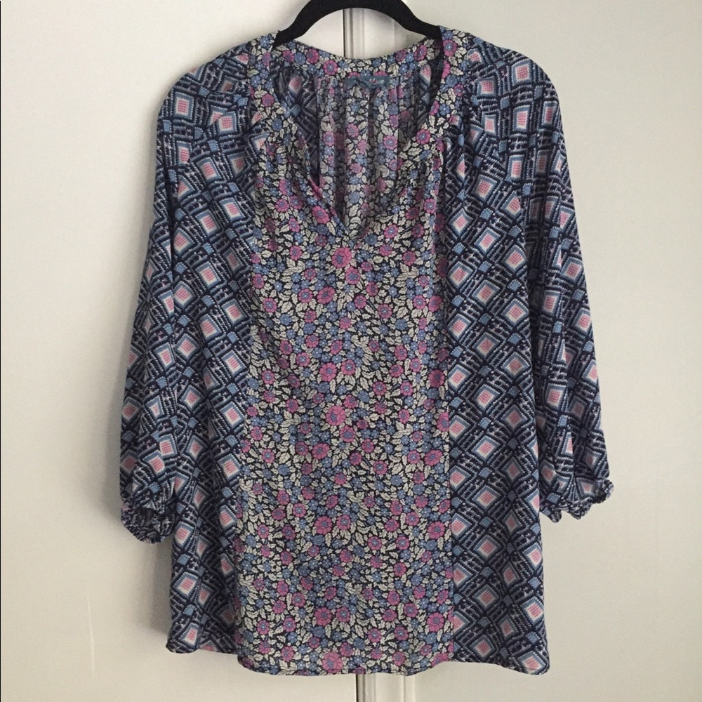 EUC Fleury Bleue Patterned Blouse