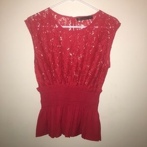 Red Lace Tank