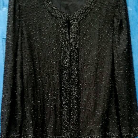 Vintage Jackets & Blazers - Vintage Laurence Kazar Beaded Evening Jacket