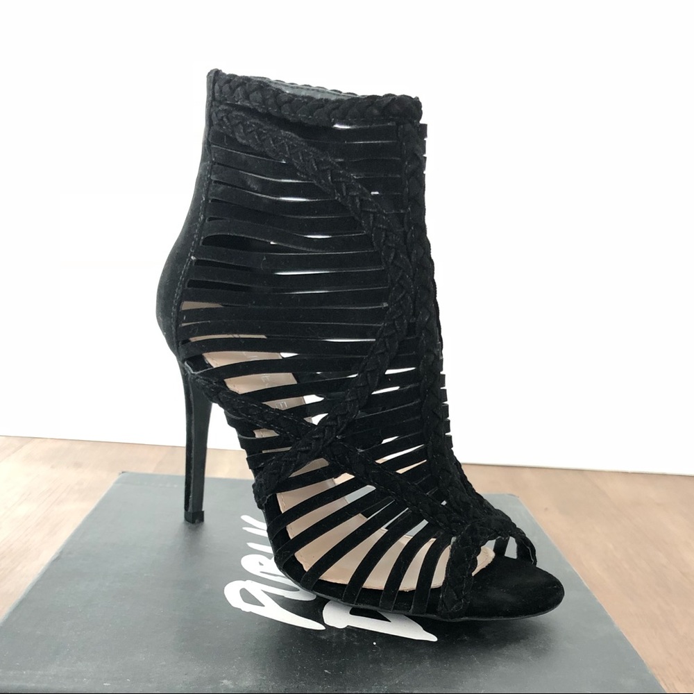 Public Desire Black Strappy Heel
