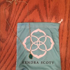 Kendra Scott green pendant necklace