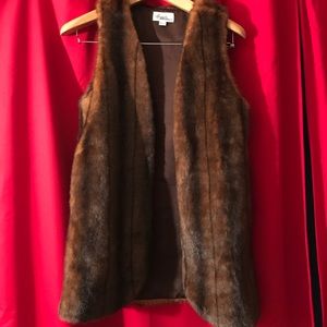 Faux fur vest