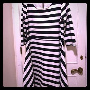 The Limited Striped A-line dress
