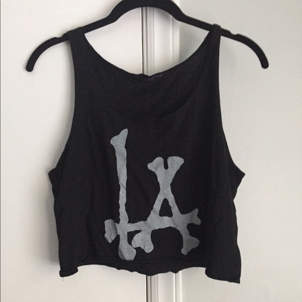 EUC Brandy Melville LA Crop