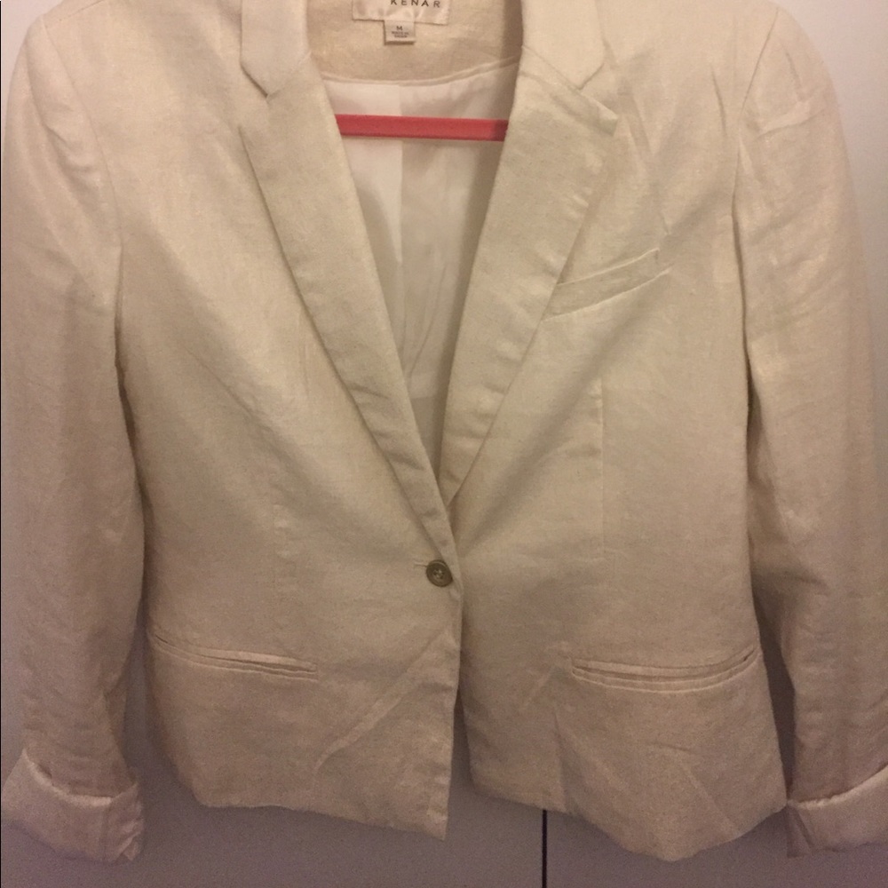 Off white shimmer size medium Kenar blazer