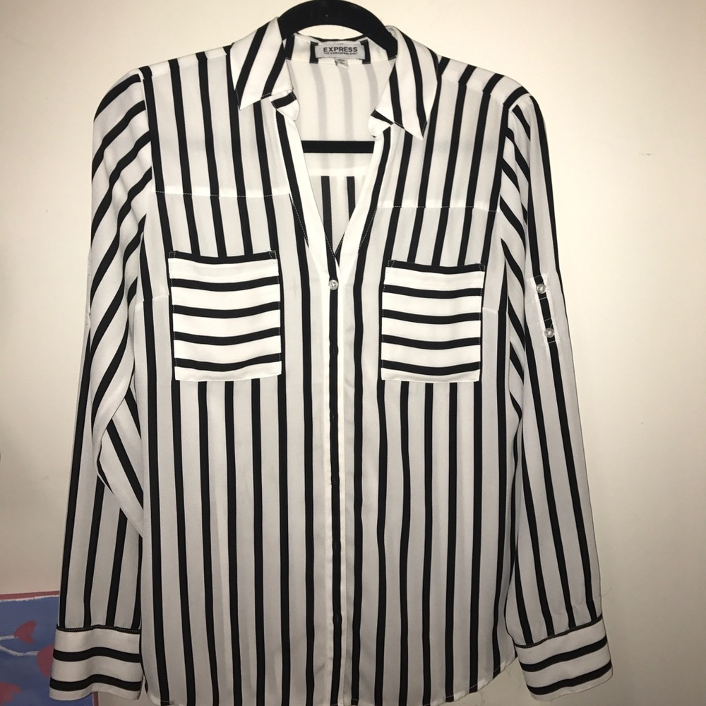 FINAL PRICE! EXPRESS STRIPED PORTOFINO SHIRT