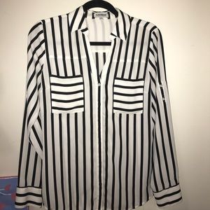 FINAL PRICE! EXPRESS STRIPED PORTOFINO SHIRT