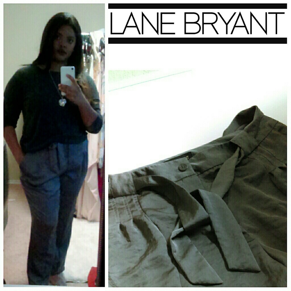 Silky Plus Size Dark Gray Pants (Fits 16-18)