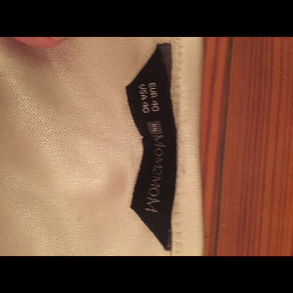 Mom2Mom Maternity Woman's Romantic Blouse, Cream - Picture 5 of 5