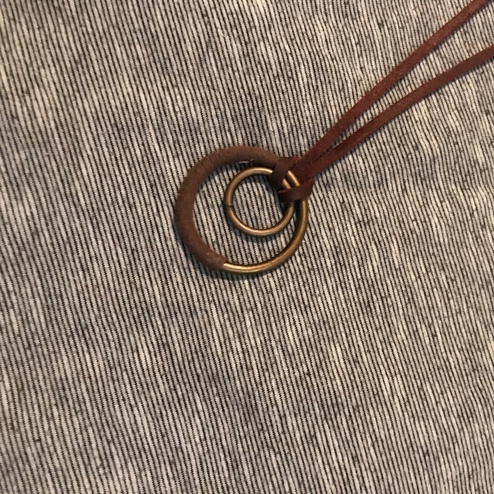 Leather Pendant Necklace