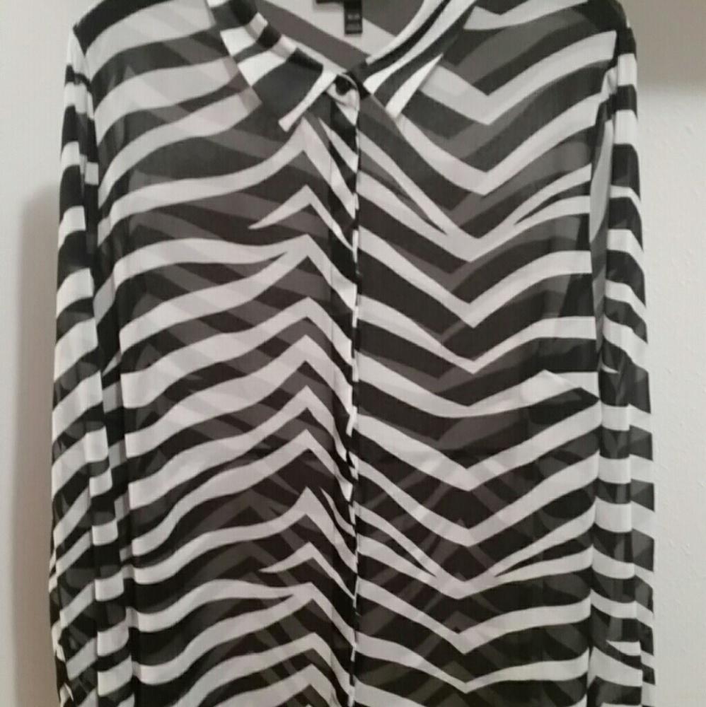 Zebra print blouse