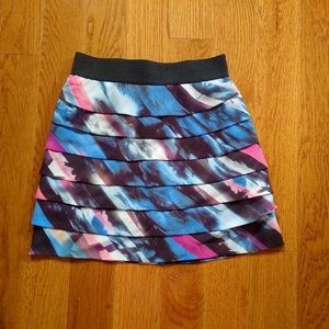 GUESS Blue Ruffle Skirt