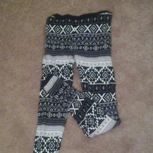 Black/White/Gray leggings
