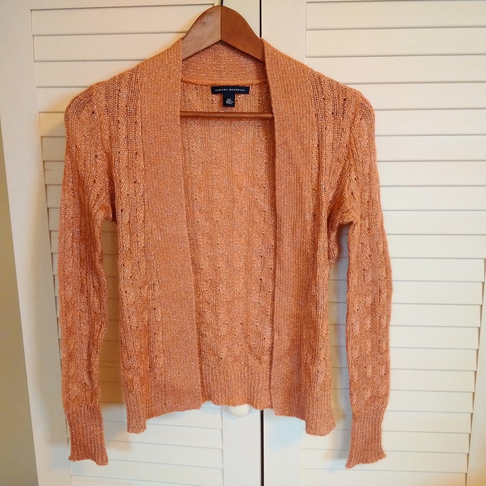 Banana Republic Gold Cardigan