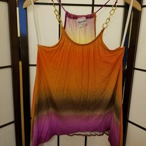 Flowing colorful tank top