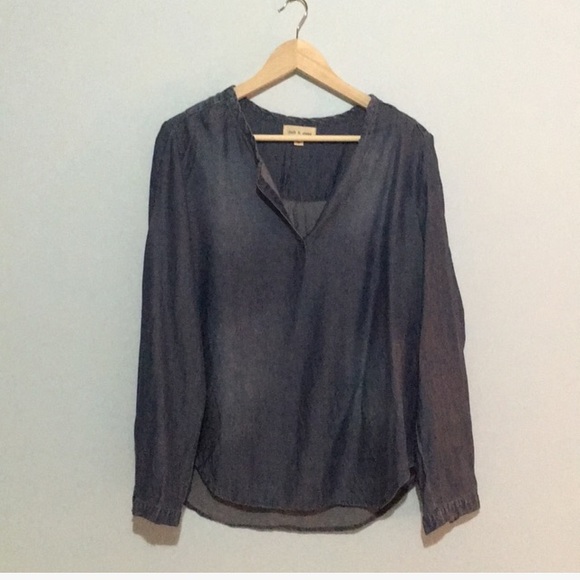 Anthropologie Cloth & Stone Chambray Jean Sz M - Picture 2 of 5