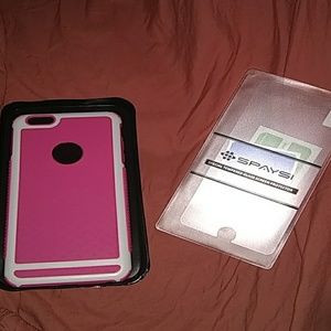 IPhone 6/6s plus phone case with screen protector