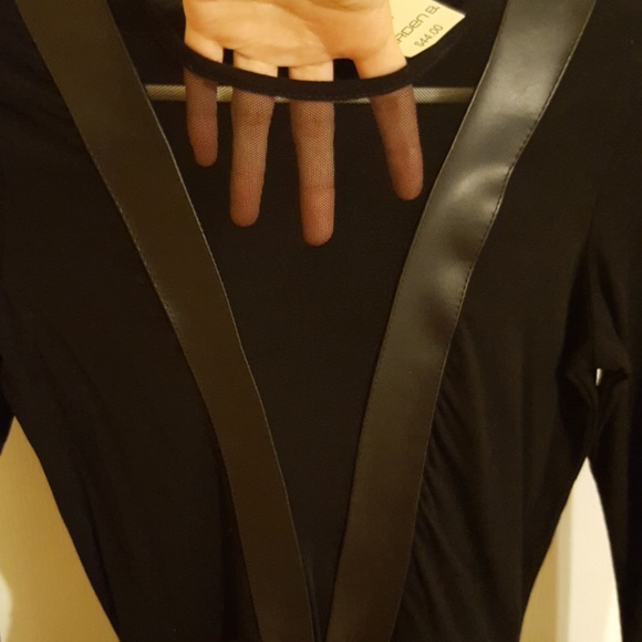 Leather Peplum Top - Picture 3 of 3