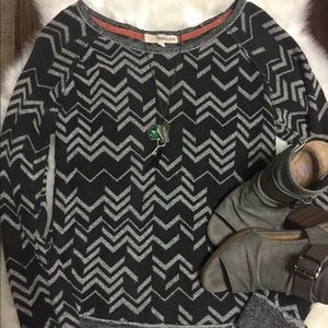 Distressed Rewind long sleeve top!