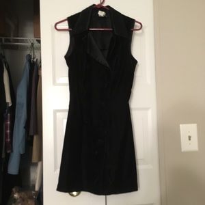 Black tuxedo mini dress