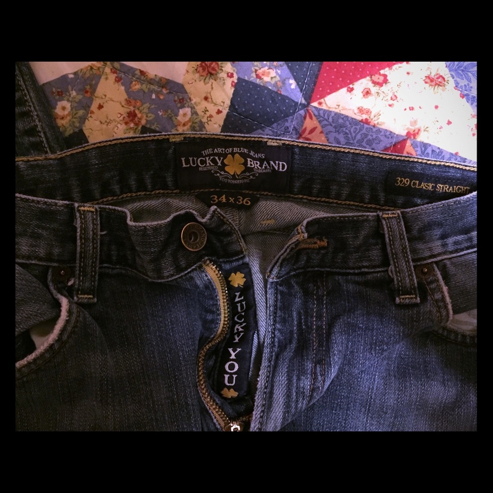 Lucky brand jeans 34x36 straight fit