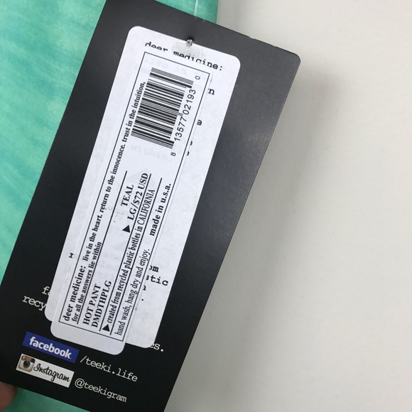 [Teeki] Deer Medicine Hot Pant Yoga Leggings New L - Picture 7 of 8