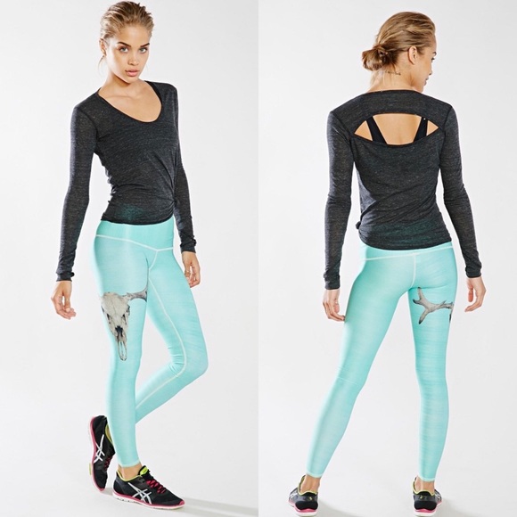 [Teeki] Deer Medicine Hot Pant Yoga Leggings New L - Picture 8 of 8