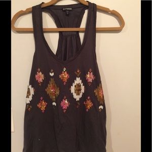 Express Racer Back Tank Top Size Small