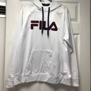 Fila • White Hoodie • Size L