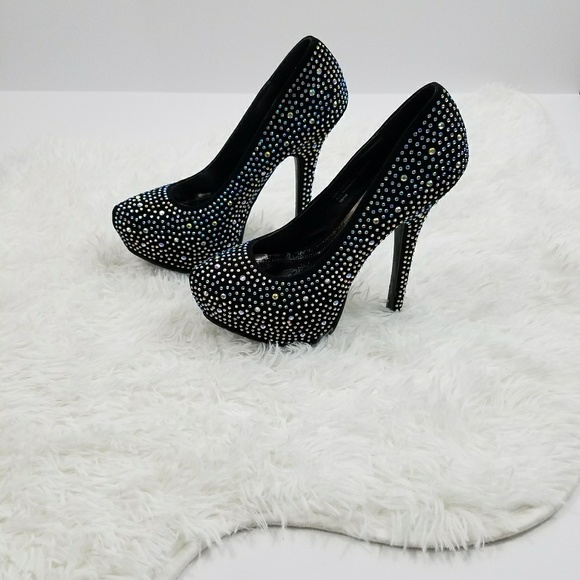 society 86 Shoes - Society 86 Rhinestone Platform Stilletos