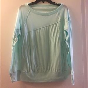 Nike DRI-FIT Mesh Seafoam Green Top Size S