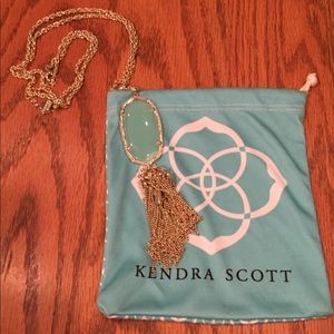 Teal Kendra Scott rayne necklace