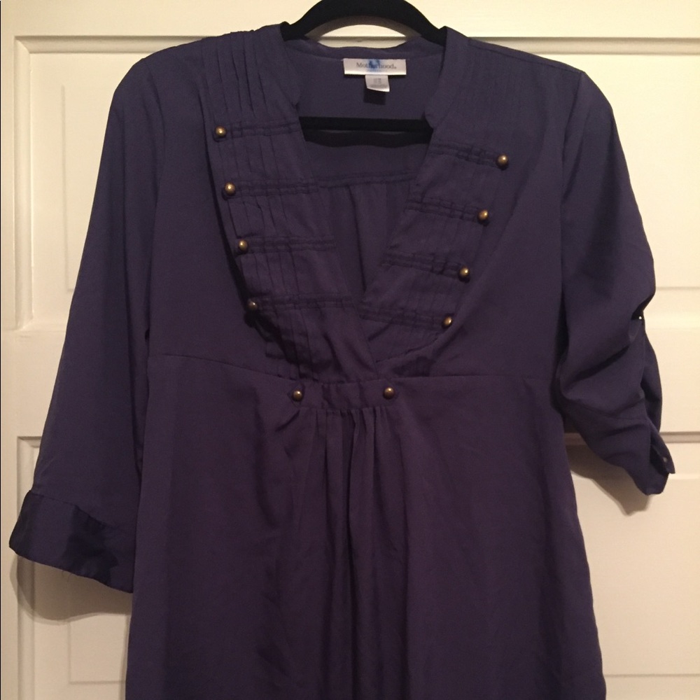 Motherhood Maternity Button Detail Casual Blouse