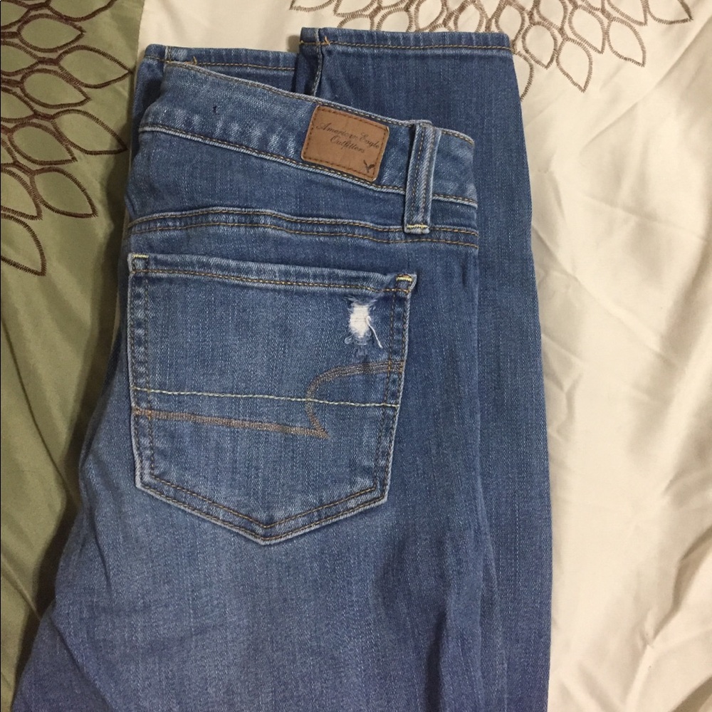 Distressed American Eagle jeans