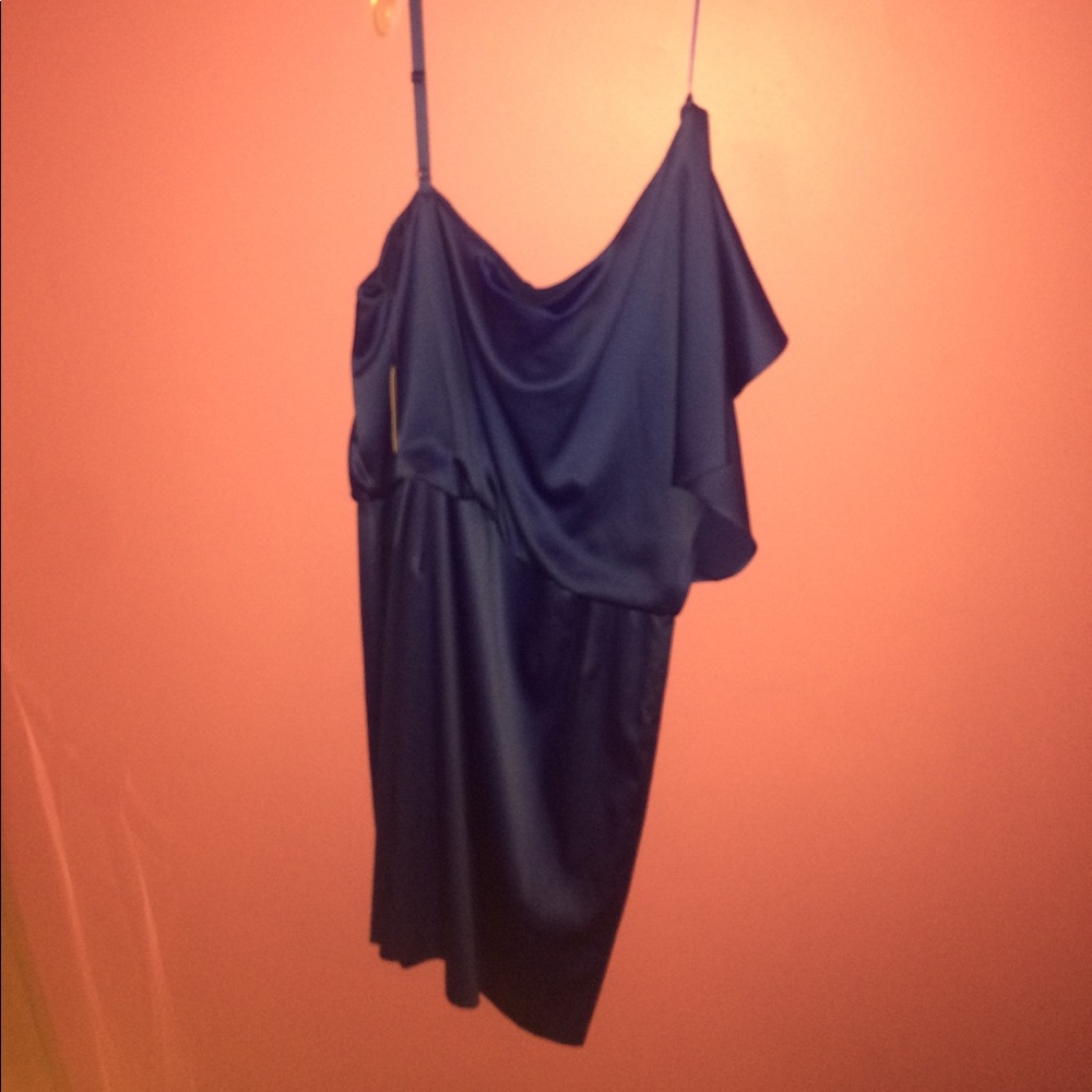 A royal blue dress